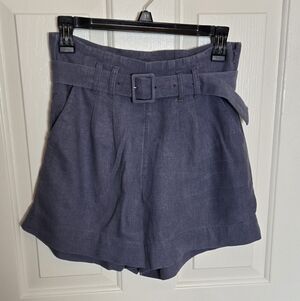 Abercrombie Women's Blue Belted Shorts